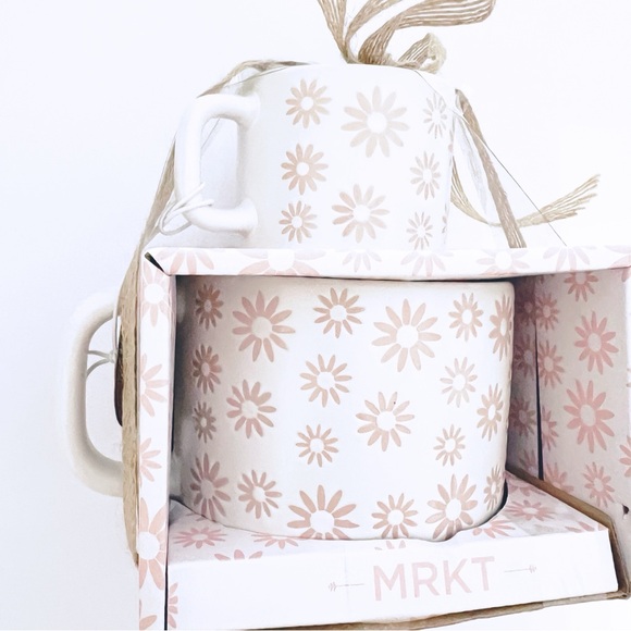 🖤MRKT | Floral Daisy Mug Set 2pc - Picture 1 of 6